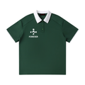 Contrast Collar Raglan Polo Shirt