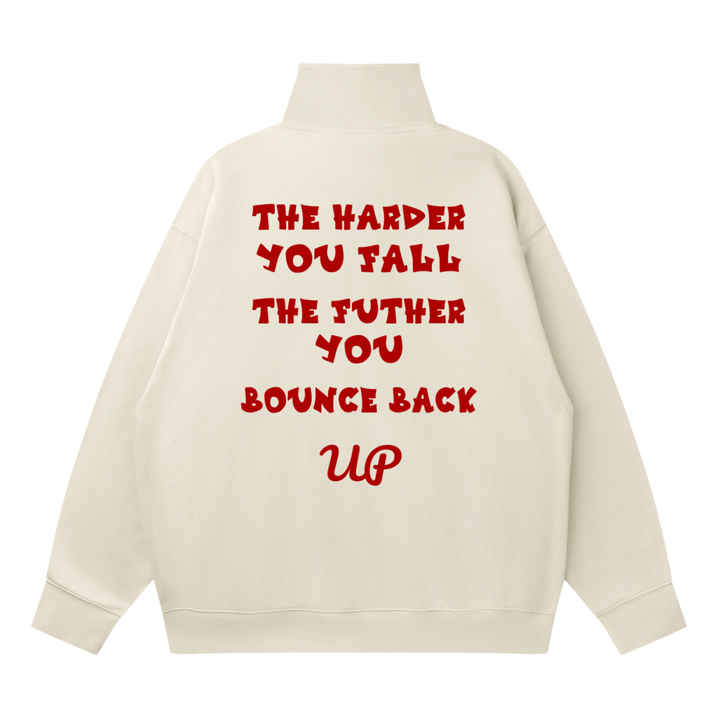 Quarter-Zip Drop Shoulder Sweatshirt