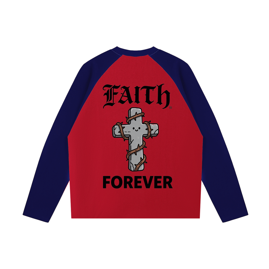 Color-Blocked Raglan Long-Sleeve T-Shirt