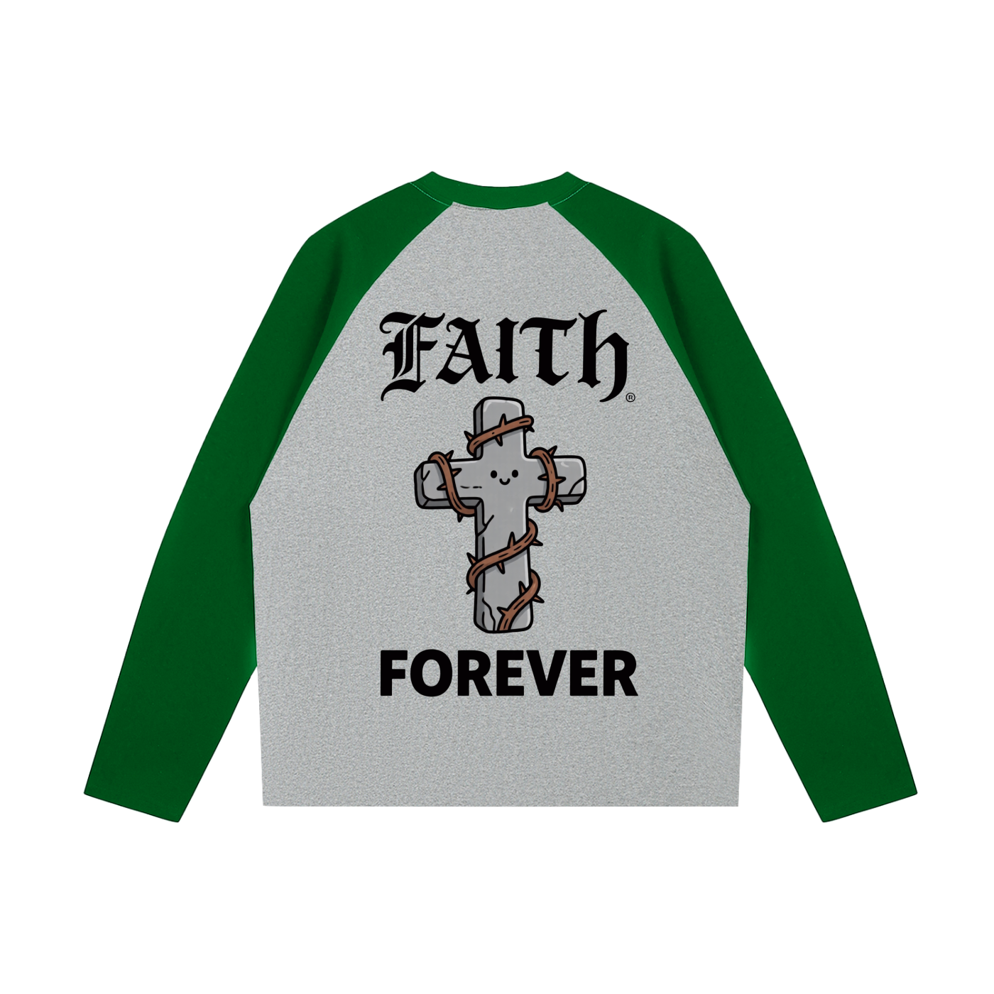 Color-Blocked Raglan Long-Sleeve T-Shirt