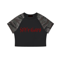 Women’s Camo Raglan Crop T-Shirt