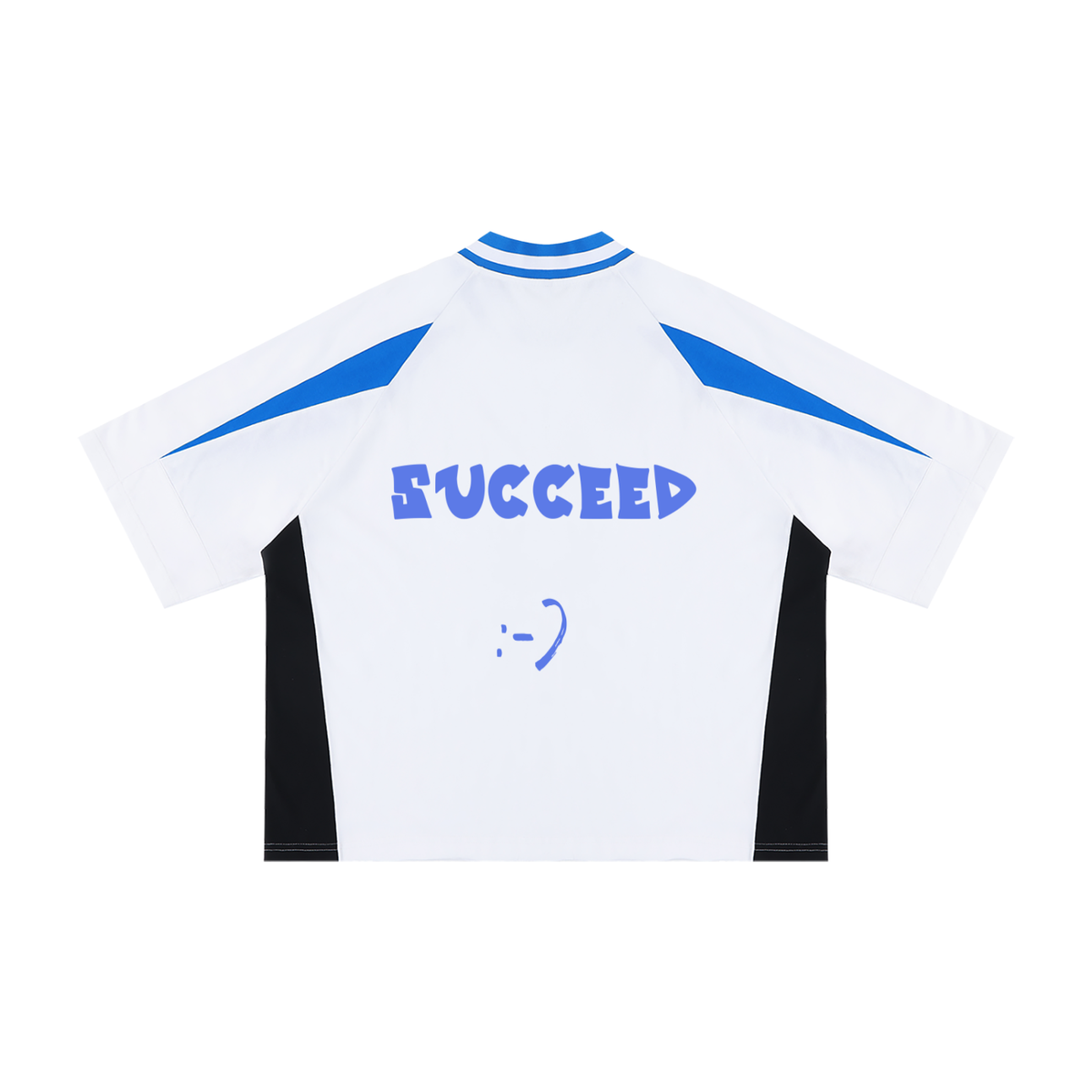 Unisex Oversized Color Block V-Neck T-Shirt