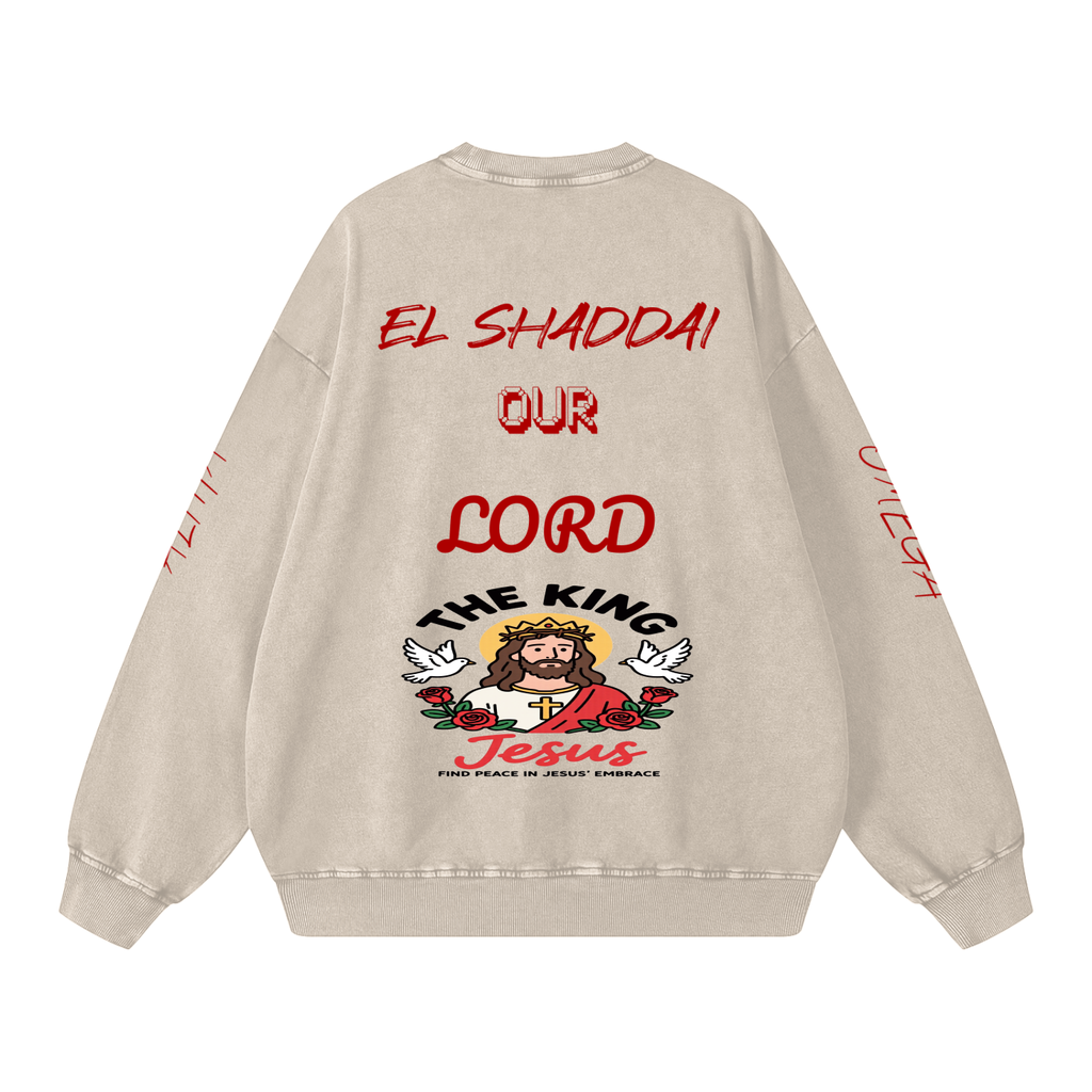 Snow Washed Oversized Sweatshirt