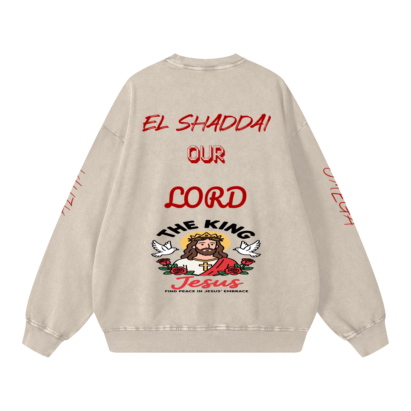 Snow Washed Oversized Sweatshirt