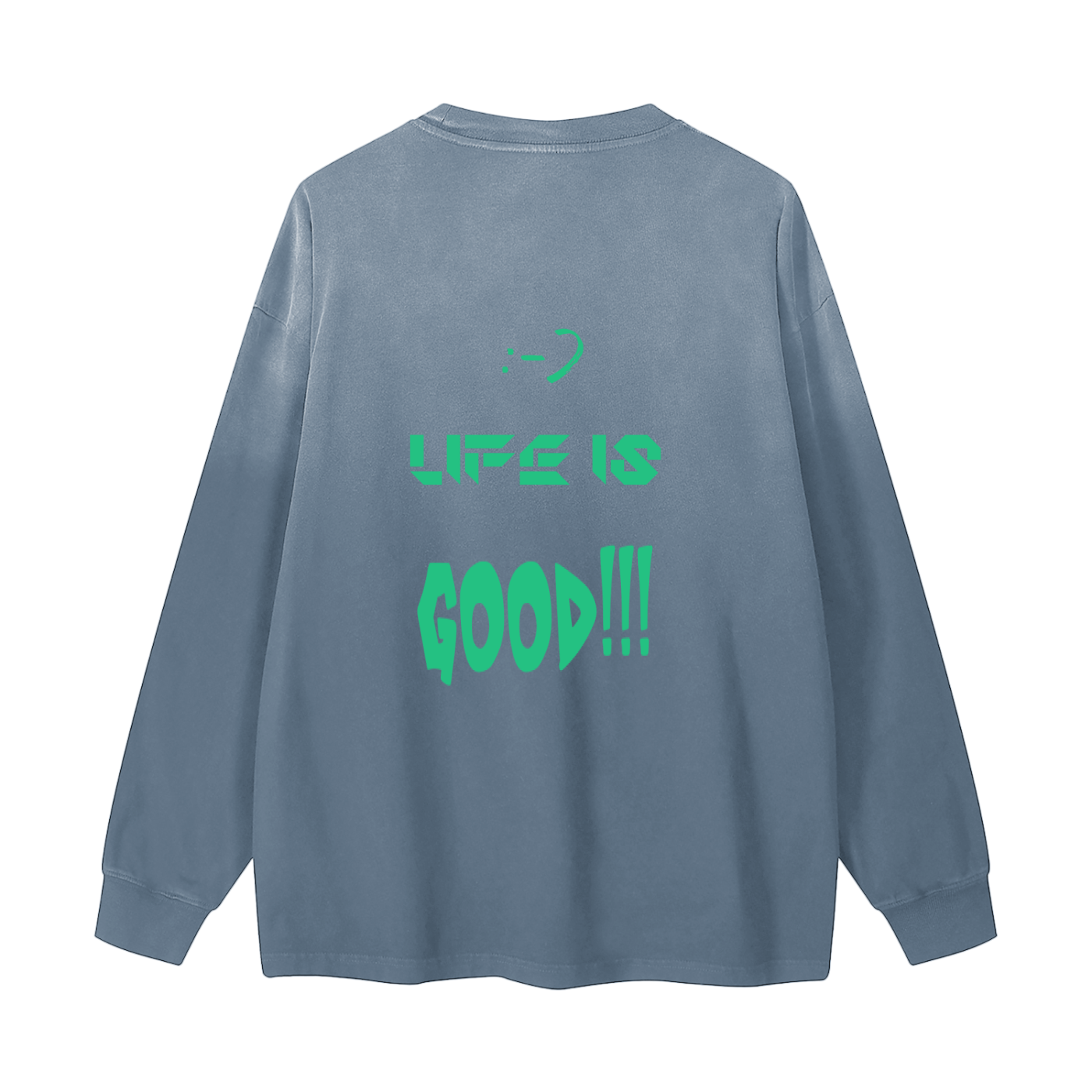 Gradient Washed Long Sleeve T-Shirt