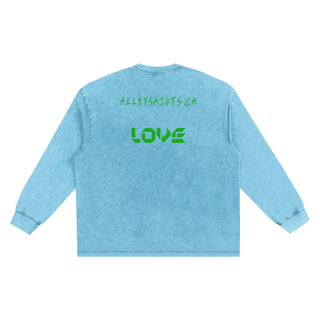 Snow Washed Frayed Edge T-Shirt