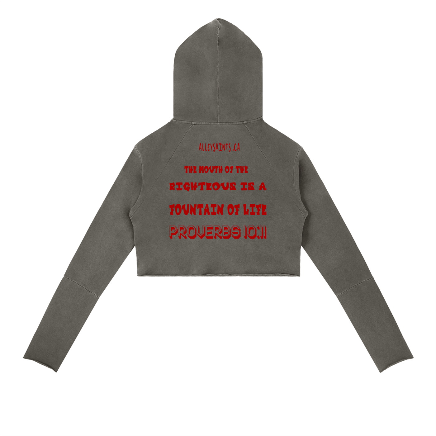 Vintage Washed Raw Edge Hoodie