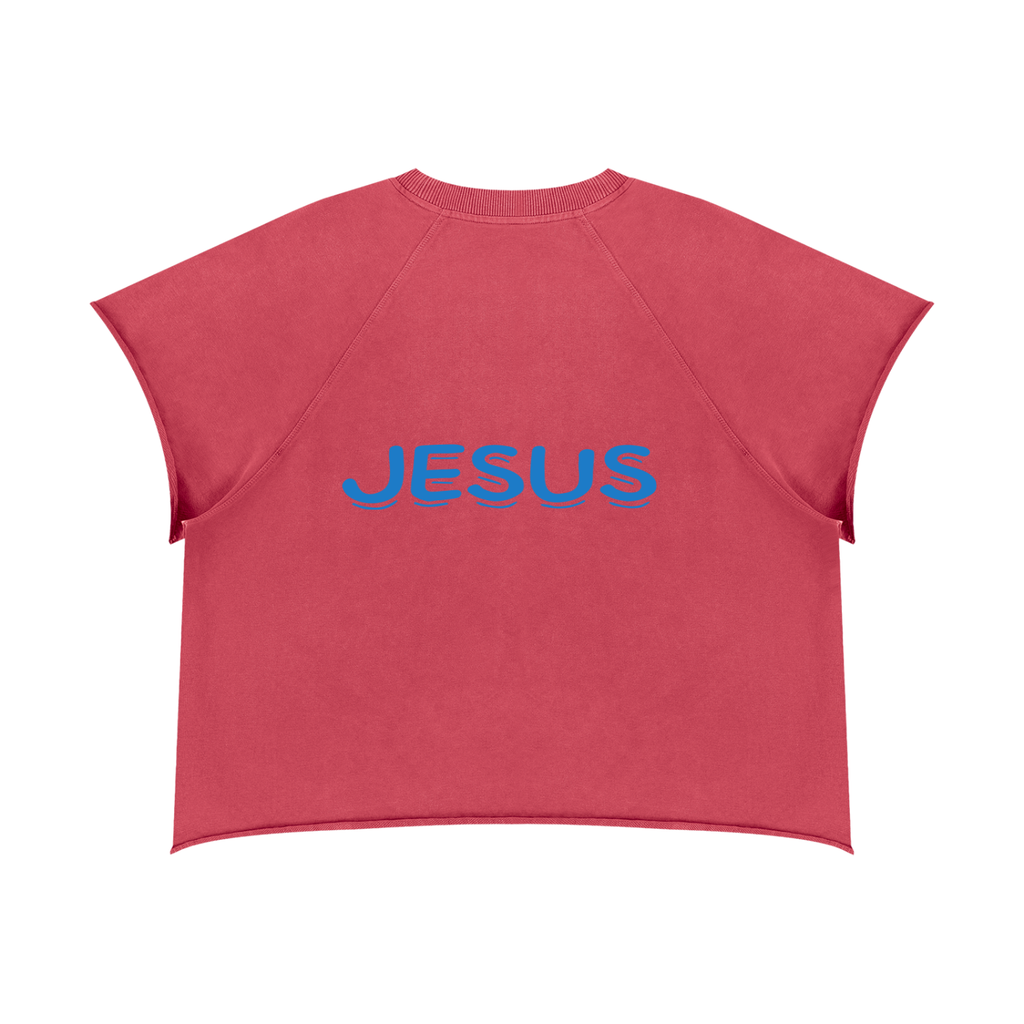 Unisex Vintage Wash Raw Edge Boxy T-Shirt