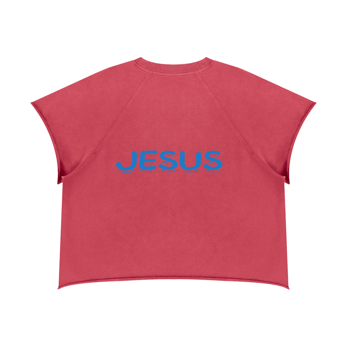 Unisex Vintage Wash Raw Edge Boxy T-Shirt