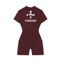 Women's Quarter-Zip Short Sleeve Romper