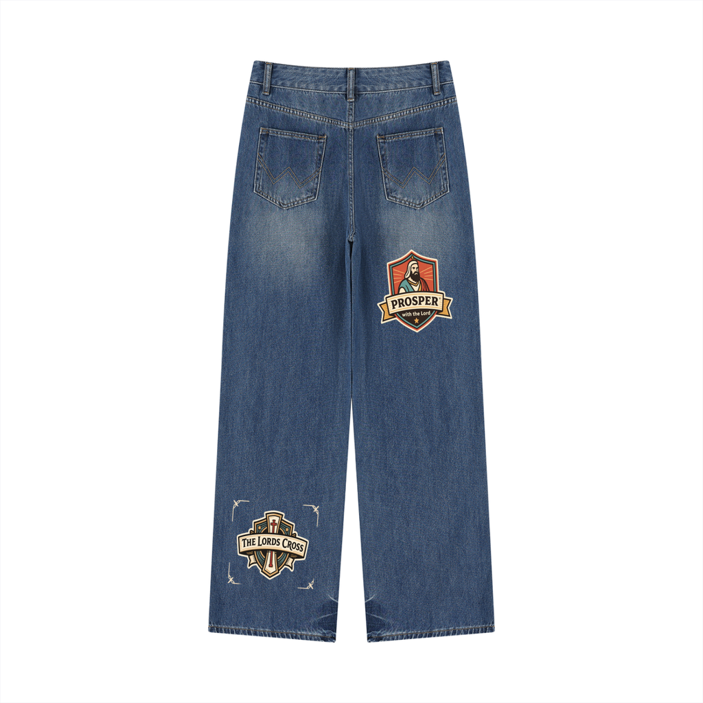 Women’s Vintage Wash Wide Leg Jeans