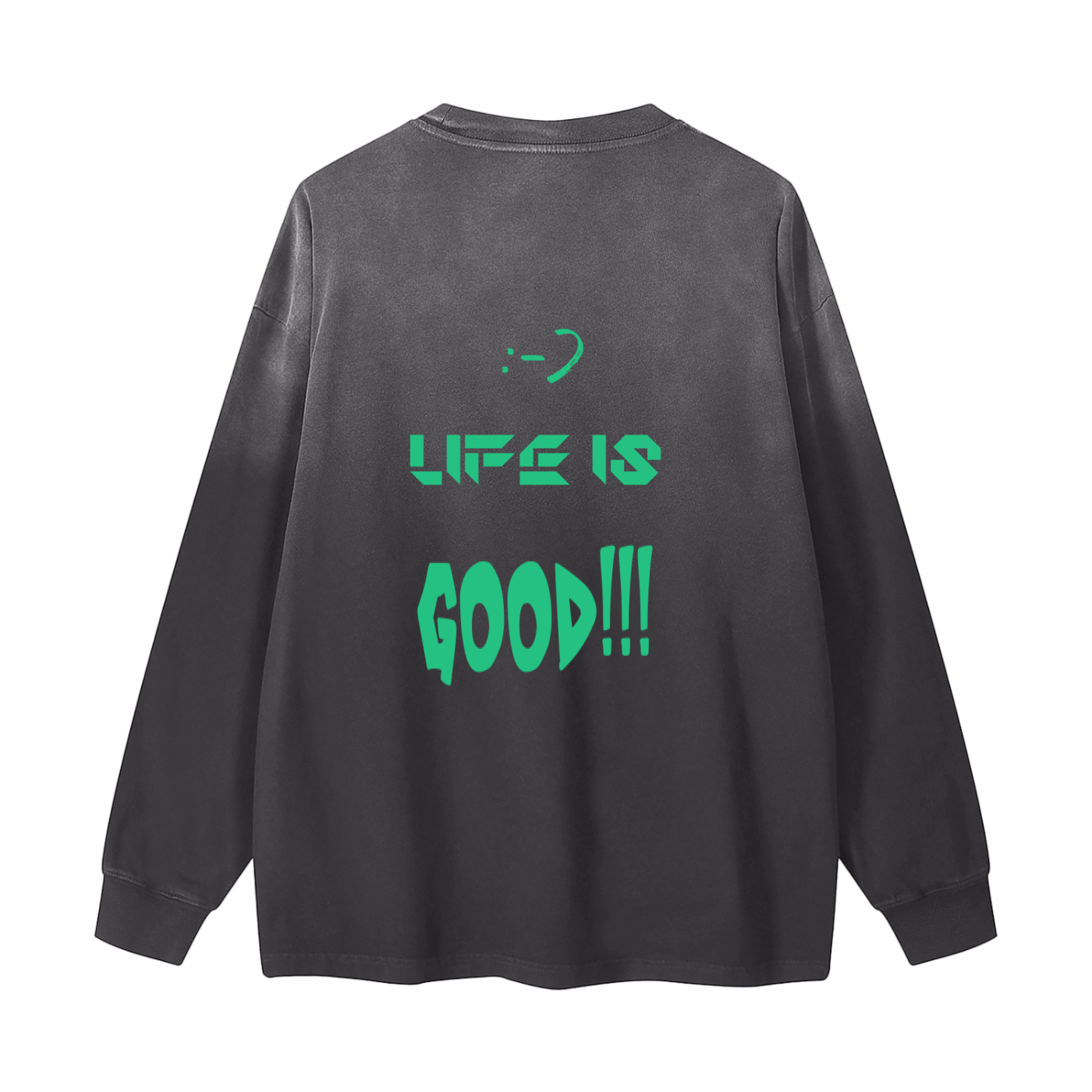 Gradient Washed Long Sleeve T-Shirt