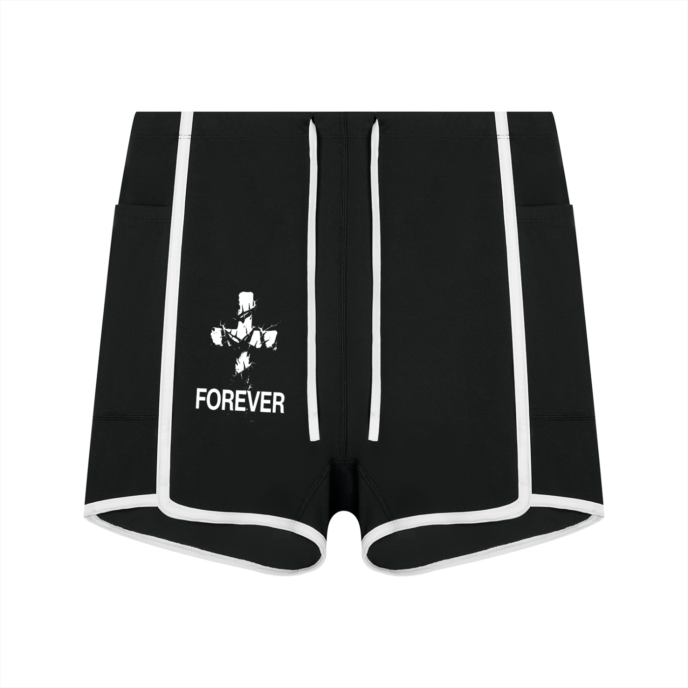Women's High Rise Color Block Yoga Shorts