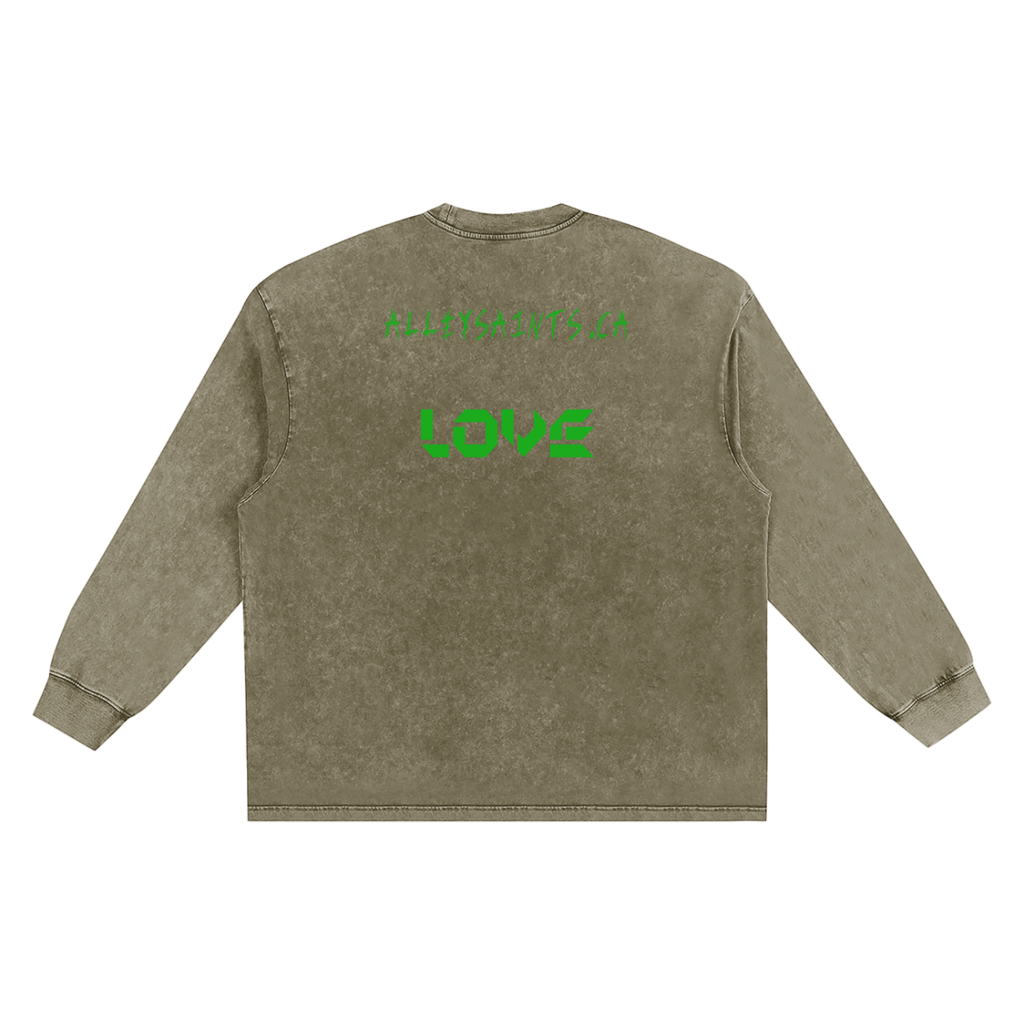 Snow Washed Frayed Edge T-Shirt