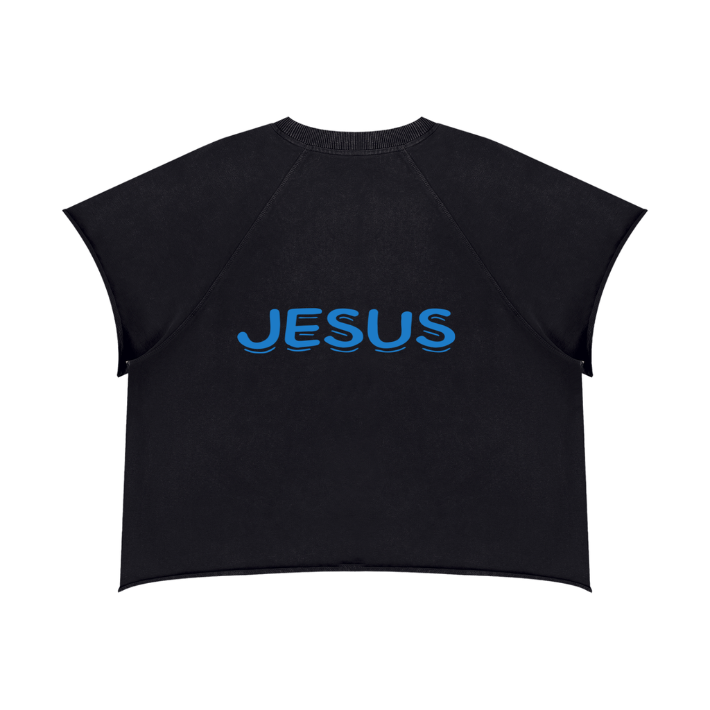 Unisex Vintage Wash Raw Edge Boxy T-Shirt