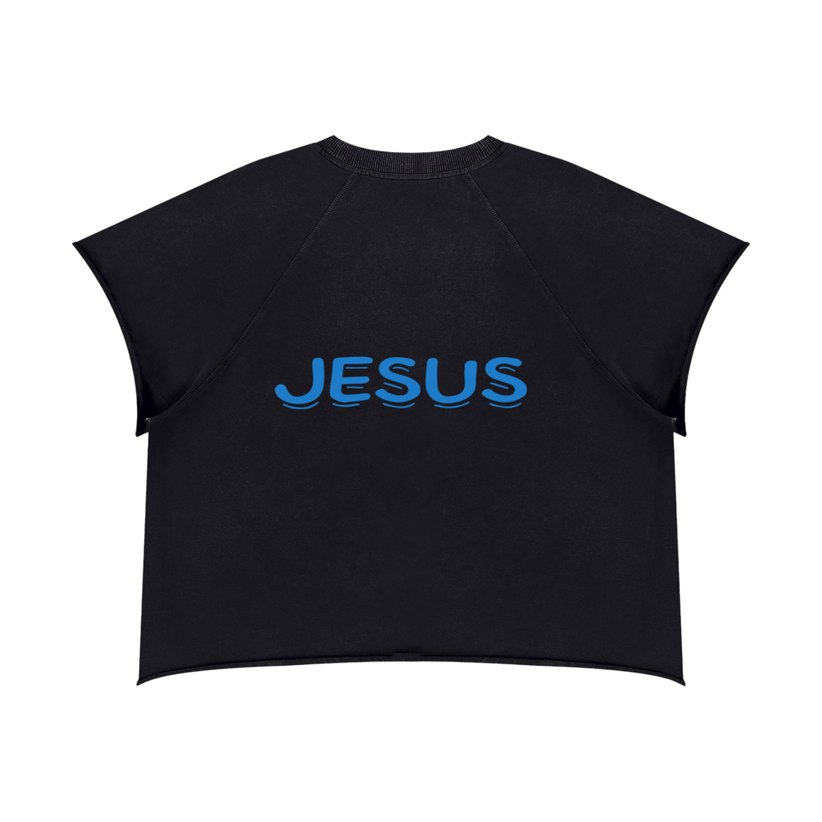 Unisex Vintage Wash Raw Edge Boxy T-Shirt