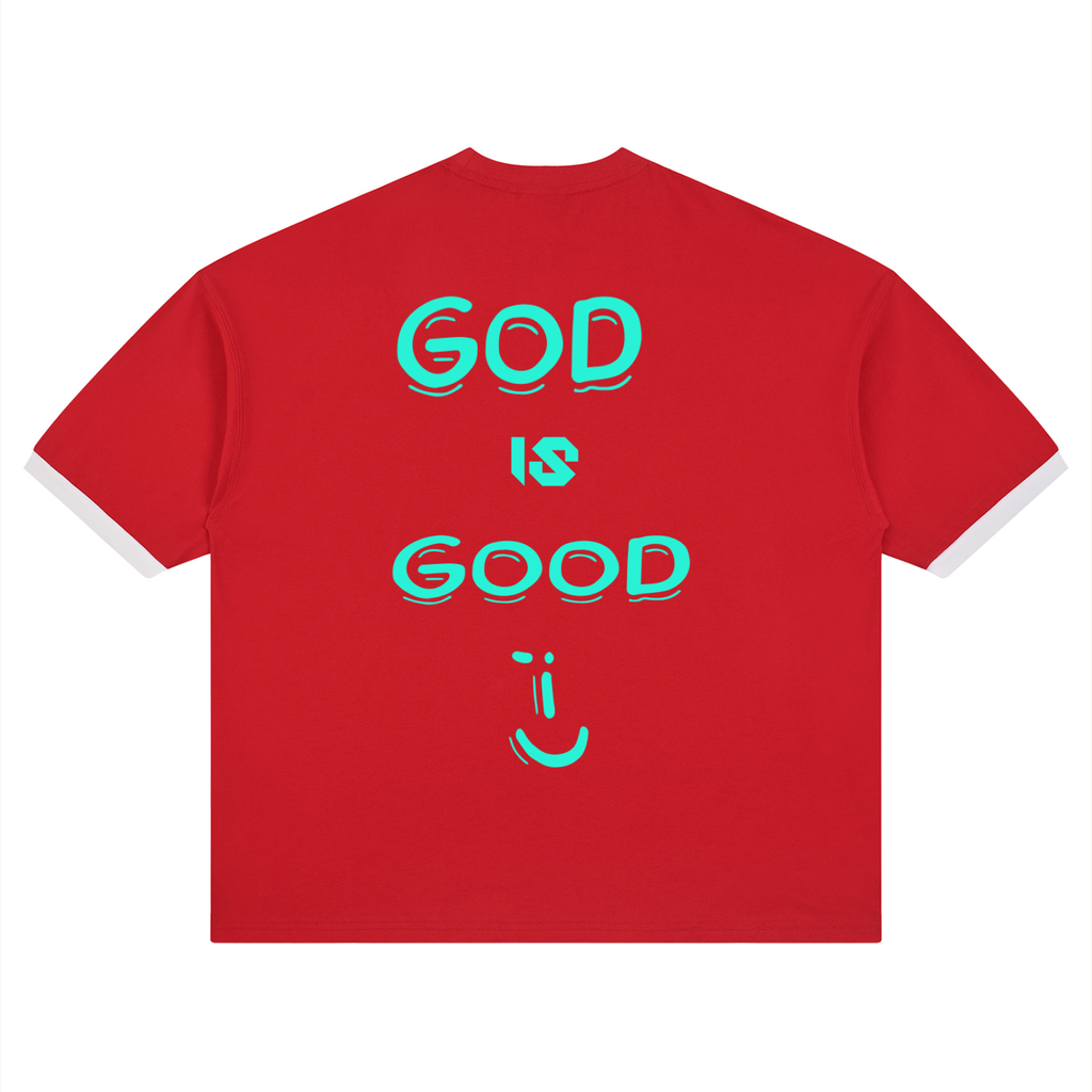 Unisex Color Block Drop Shoulder T-Shirt