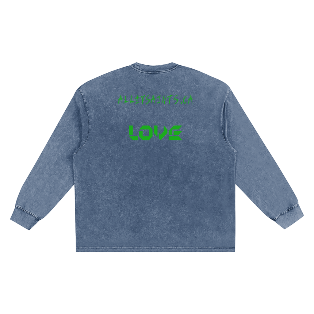Snow Washed Frayed Edge T-Shirt