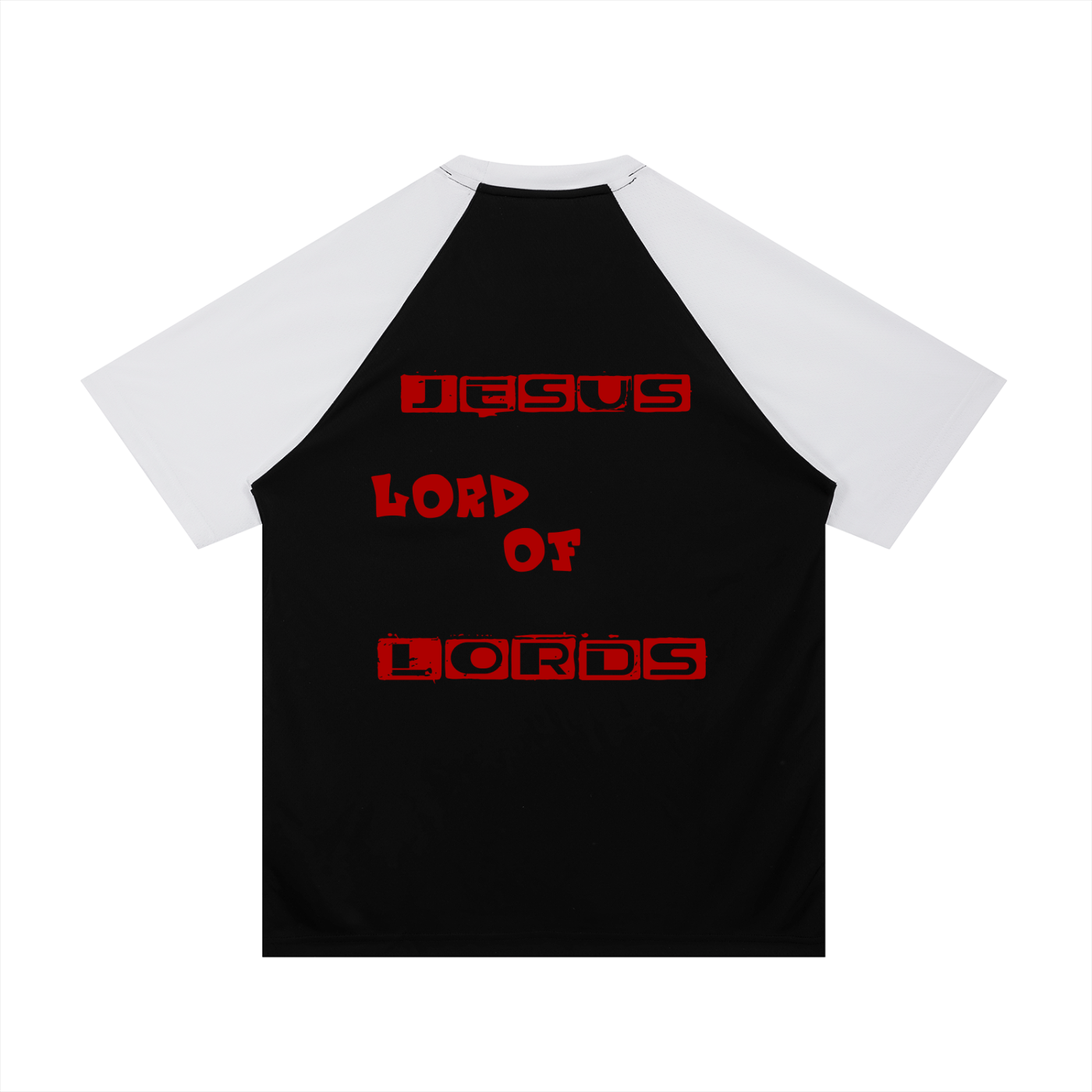 Contrast Raglan Sleeve Mesh T-Shirt