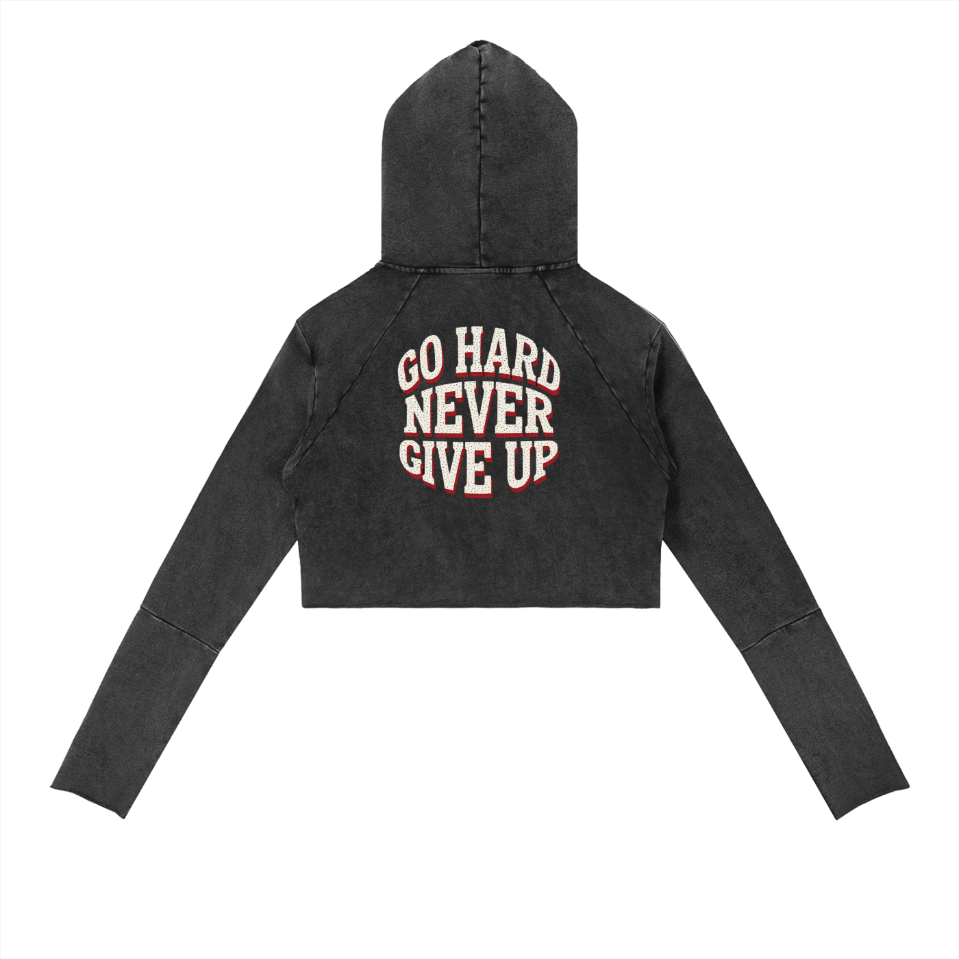 Vintage Washed Raw Edge Hoodie