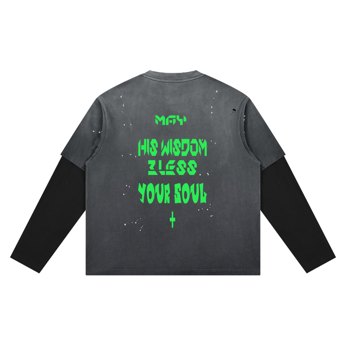 Unisex Vintage Wash Distressed Layer T-Shirt