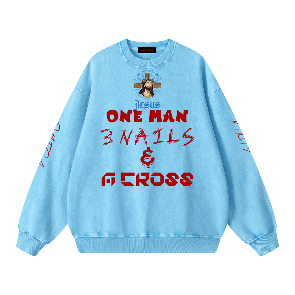 Snow Washed Oversized Sweatshirt