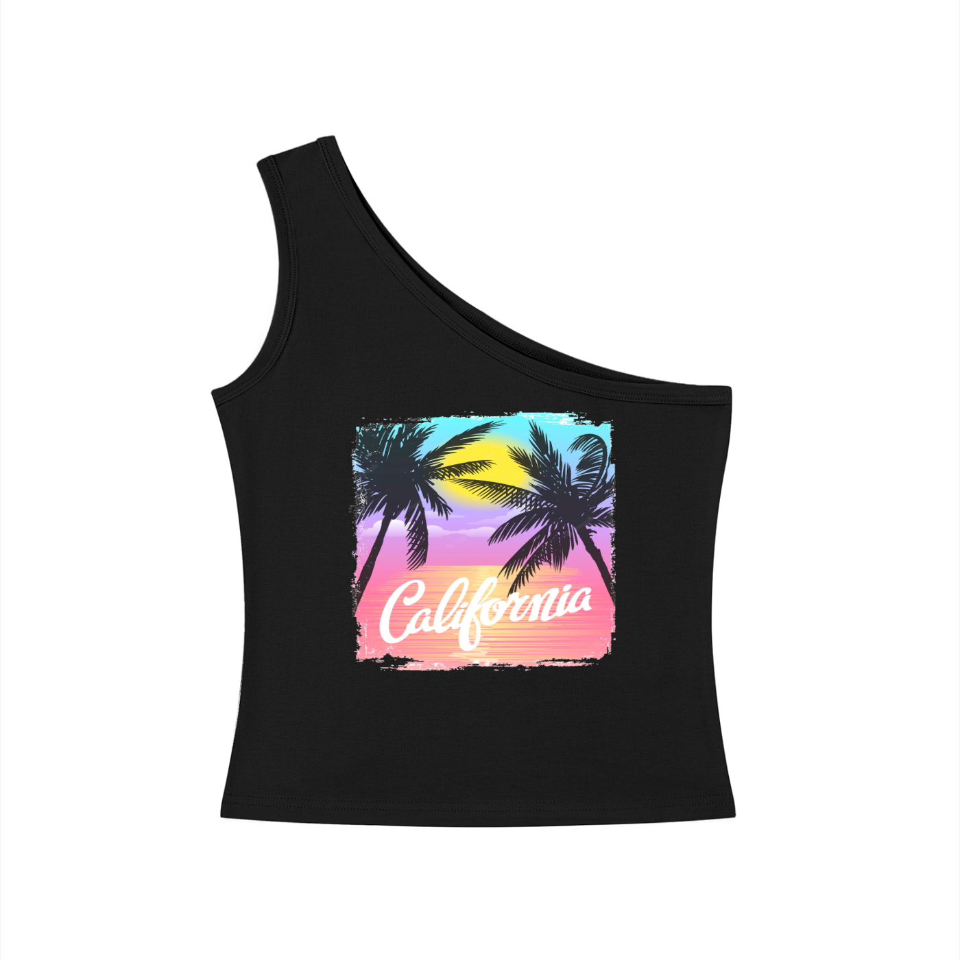 Women's One-Shoulder Crop T-Shirt
