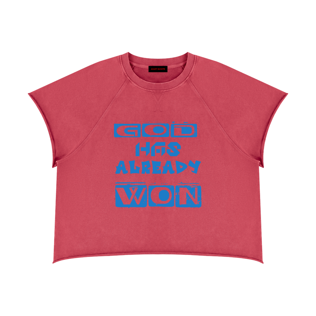 Unisex Vintage Wash Raw Edge Boxy T-Shirt
