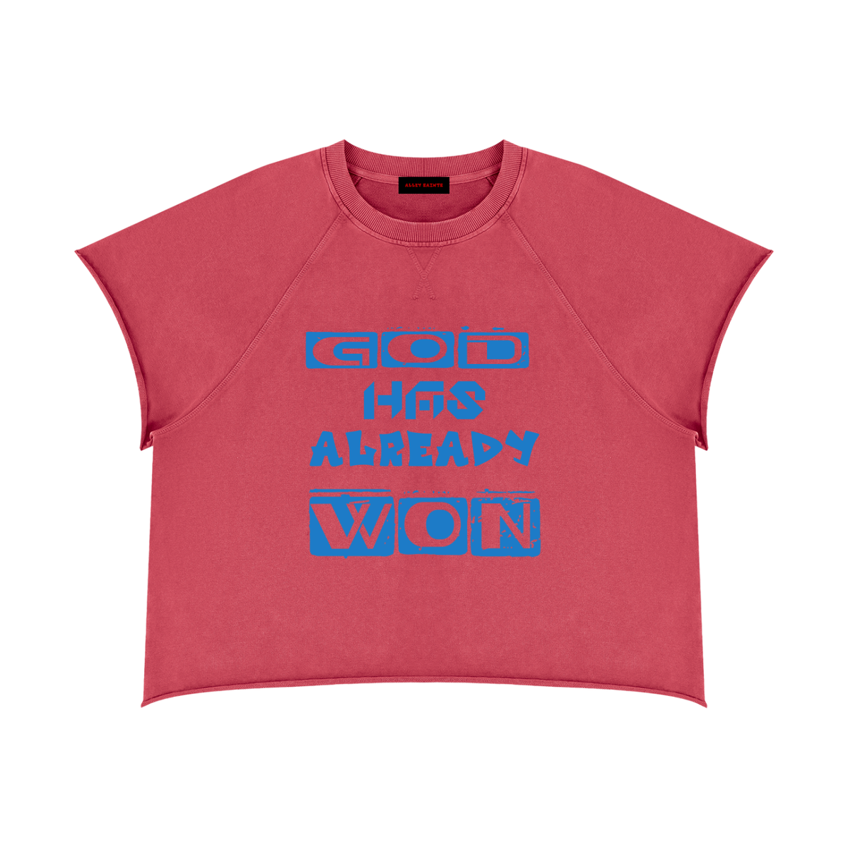 Unisex Vintage Wash Raw Edge Boxy T-Shirt