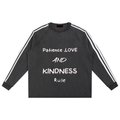 Snow Washed Contrast Tape Sweatshirt