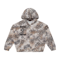 Unisex Vintage Wash Leopard Full Zip Hoodie