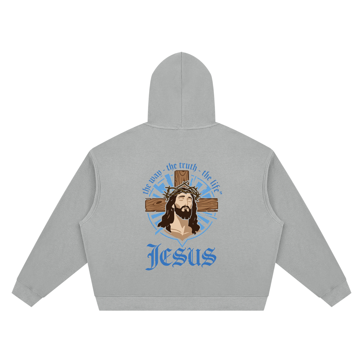 Unisex Waffle Boxy Hoodie