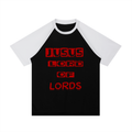 Contrast Raglan Sleeve Mesh T-Shirt