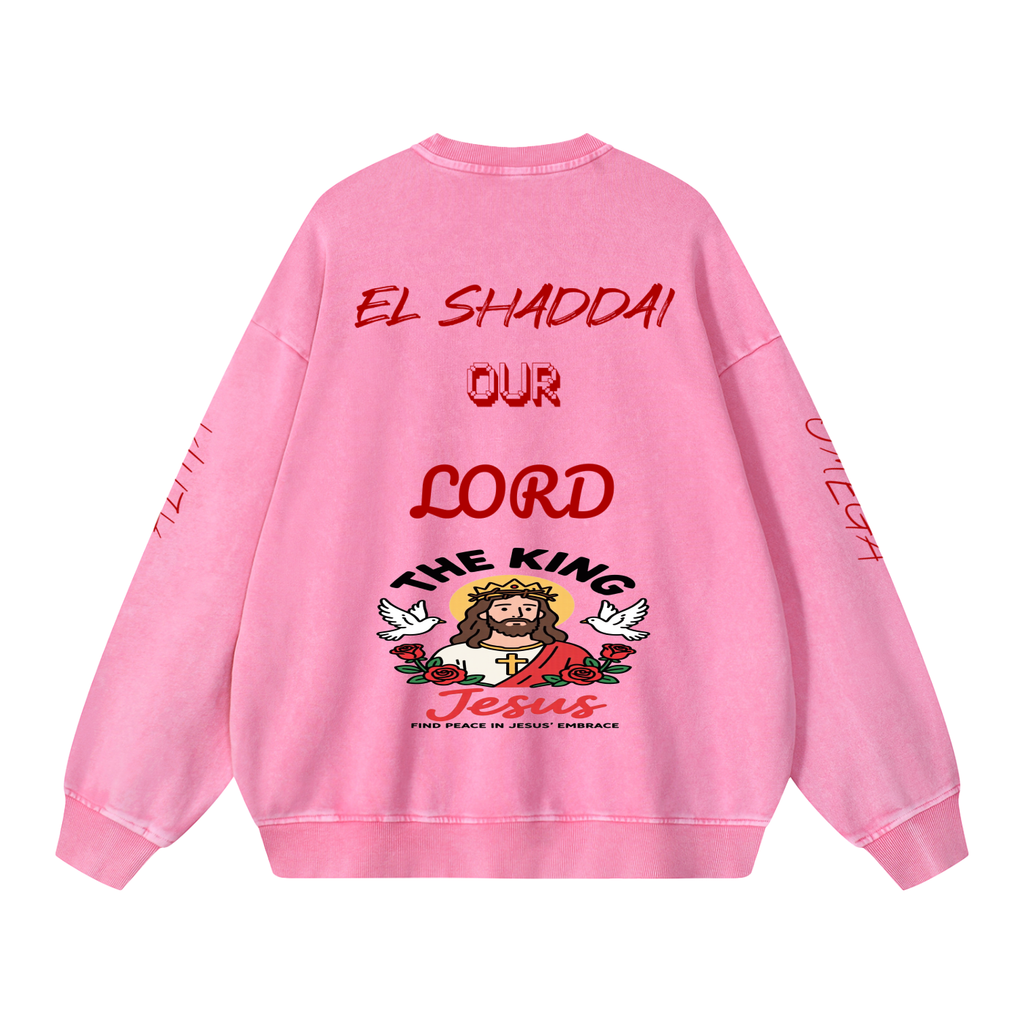 Snow Washed Oversized Sweatshirt