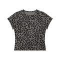 Women’s Leopard Print Crop T-Shirt