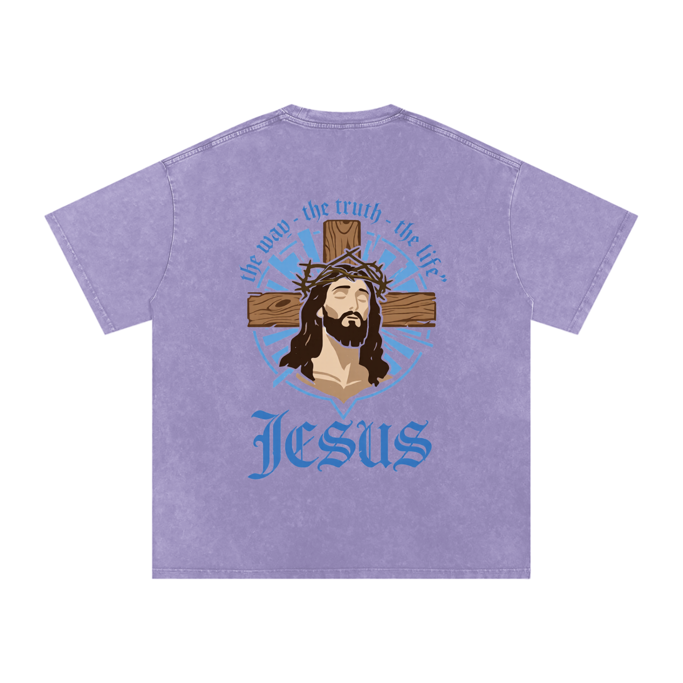 Snow Washed Oversized Cotton T-Shirt