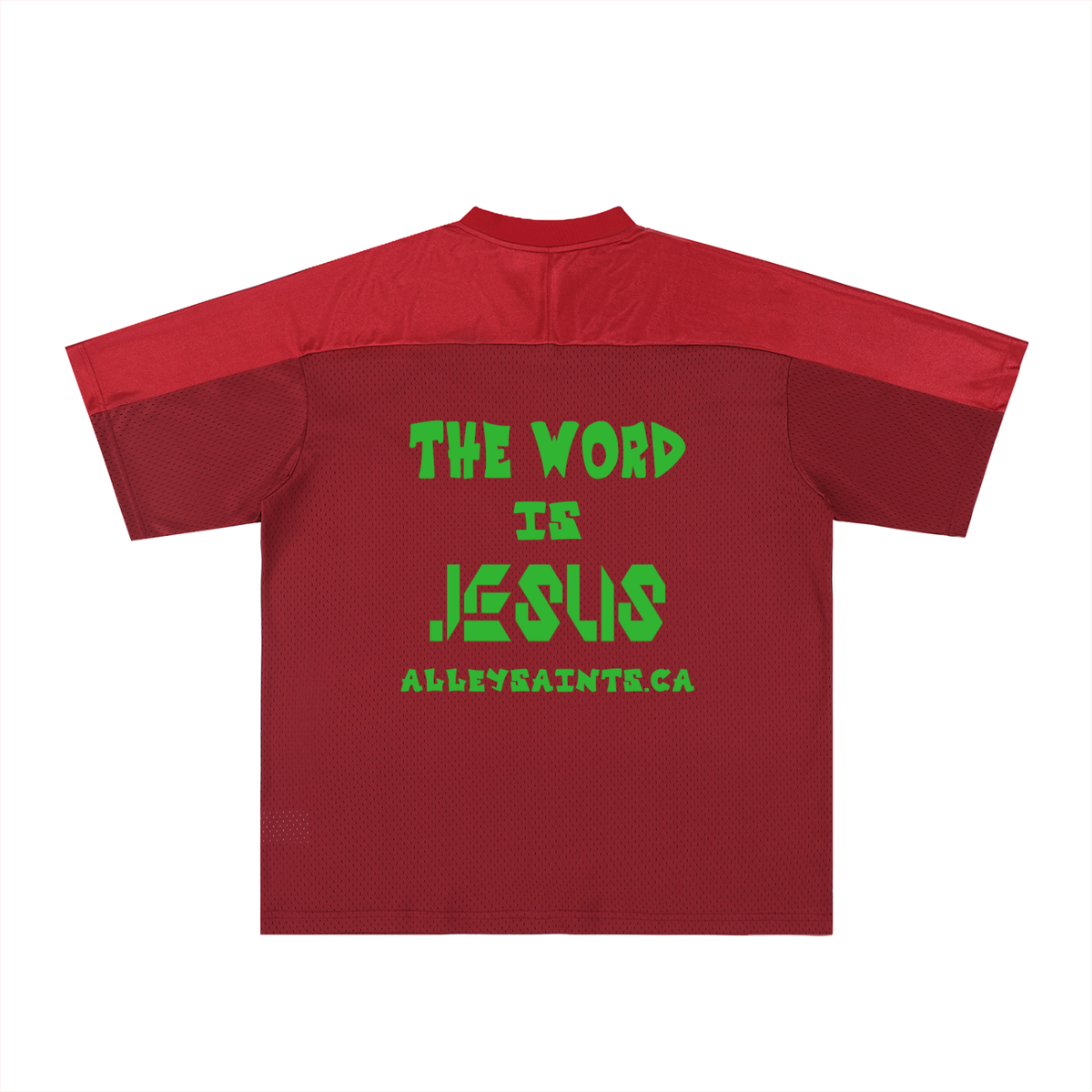 Oversized Mesh V-Neck Soccer Jersey