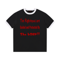 Contrast Edge Ribbed Crewneck T-Shirt
