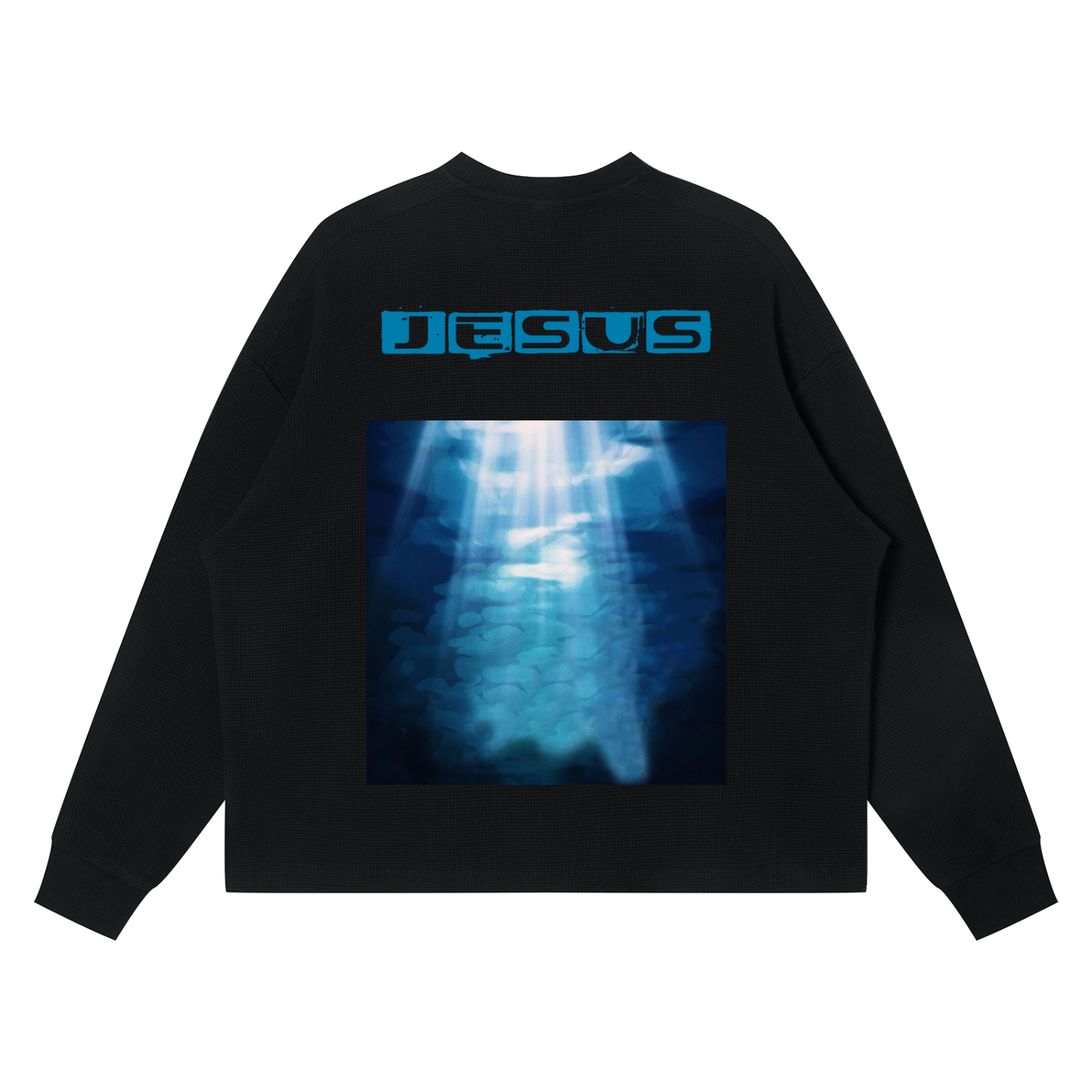 Unisex Waffle Boxy Long Sleeve T-Shirt