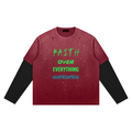 Unisex Vintage Wash Distressed Layer T-Shirt