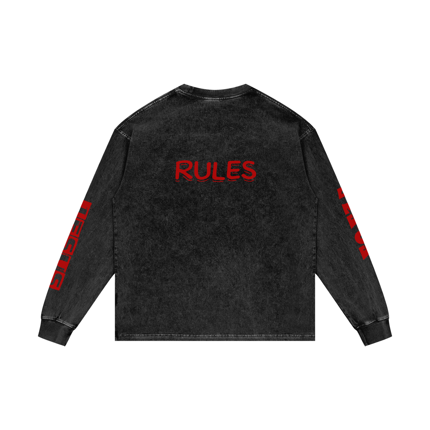 Acid Wash Oversize Long Sleeve T-Shirt