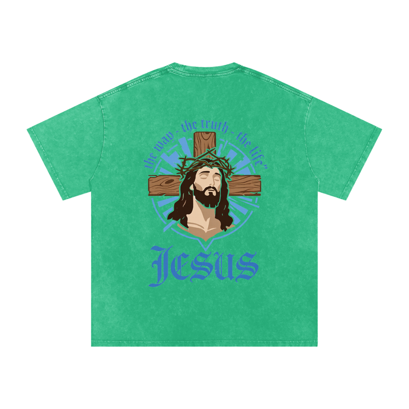 Snow Washed Oversized Cotton T-Shirt