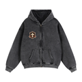 Zip-Through Boxy Fleece Hoodie