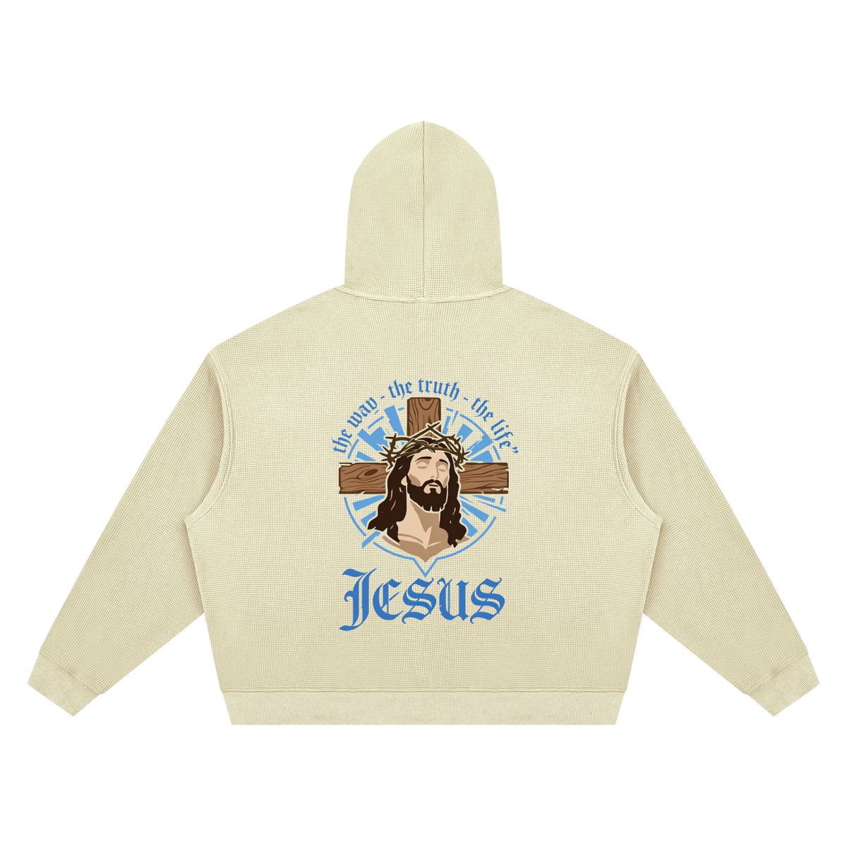 Unisex Waffle Boxy Hoodie