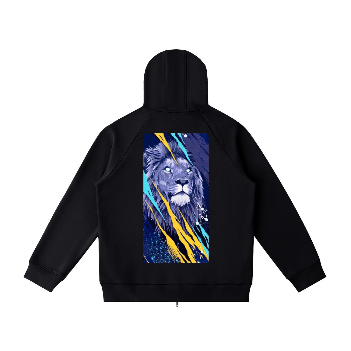 Heavyweight Raglan Sleeve Zip Hoodie