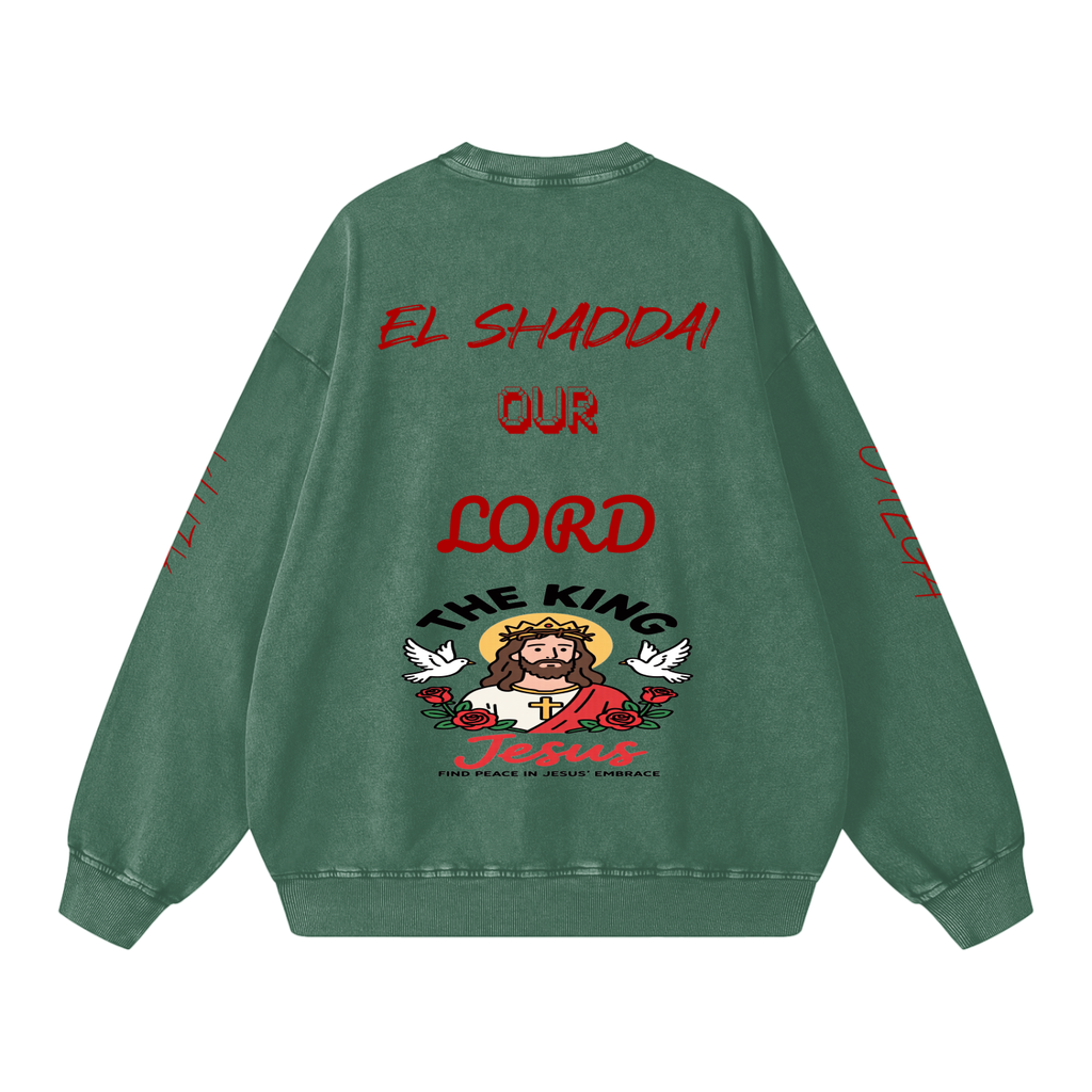 Snow Washed Oversized Sweatshirt