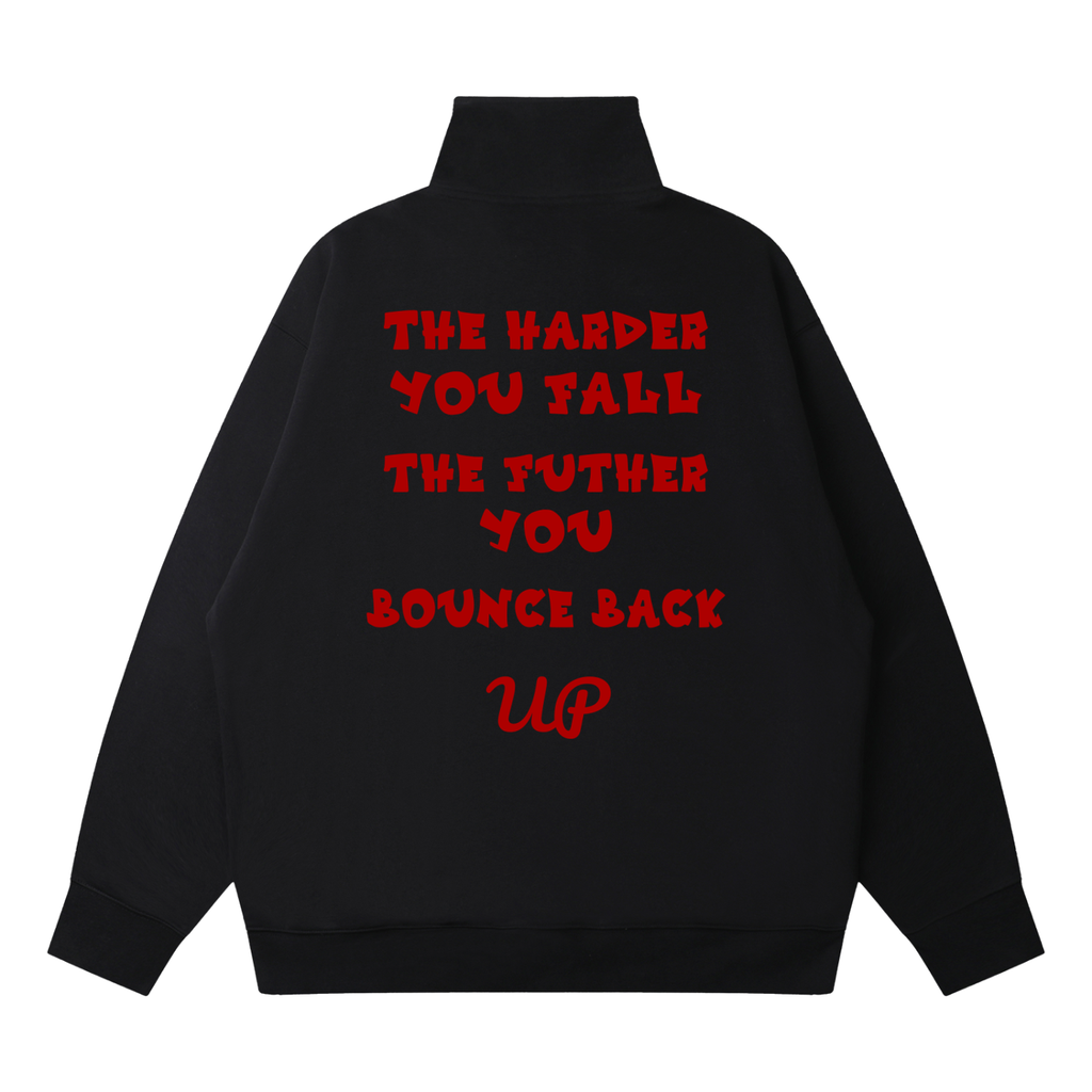 Quarter-Zip Drop Shoulder Sweatshirt