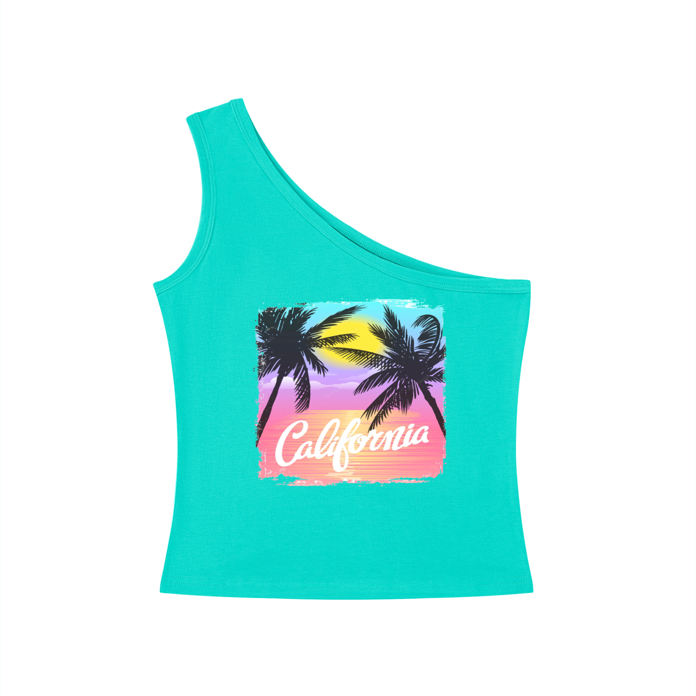 Women's One-Shoulder Crop T-Shirt