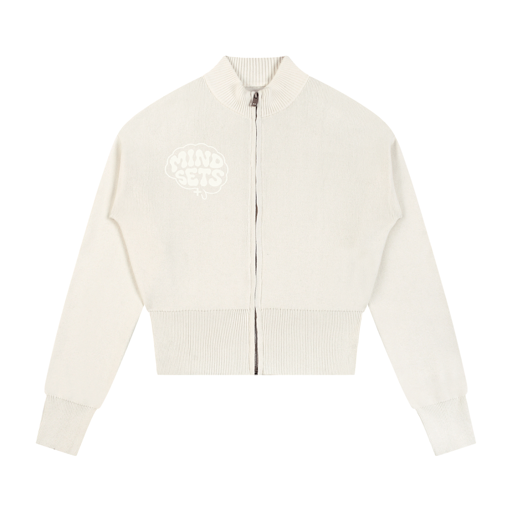 Women’s Mock Neck Zip Up Cardigan