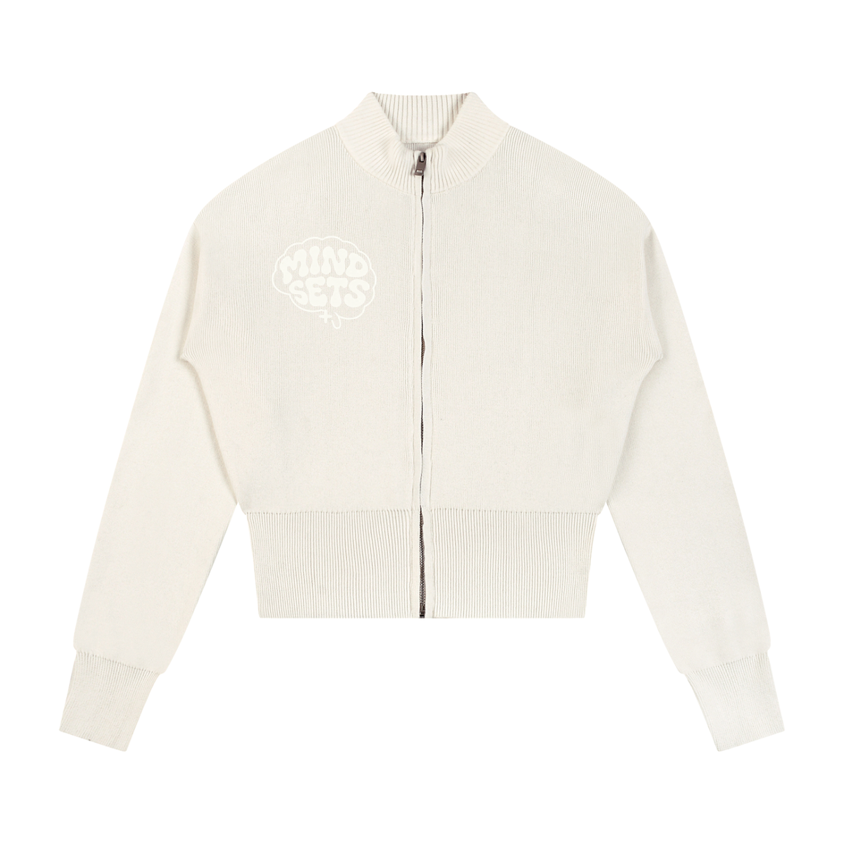Women’s Mock Neck Zip Up Cardigan